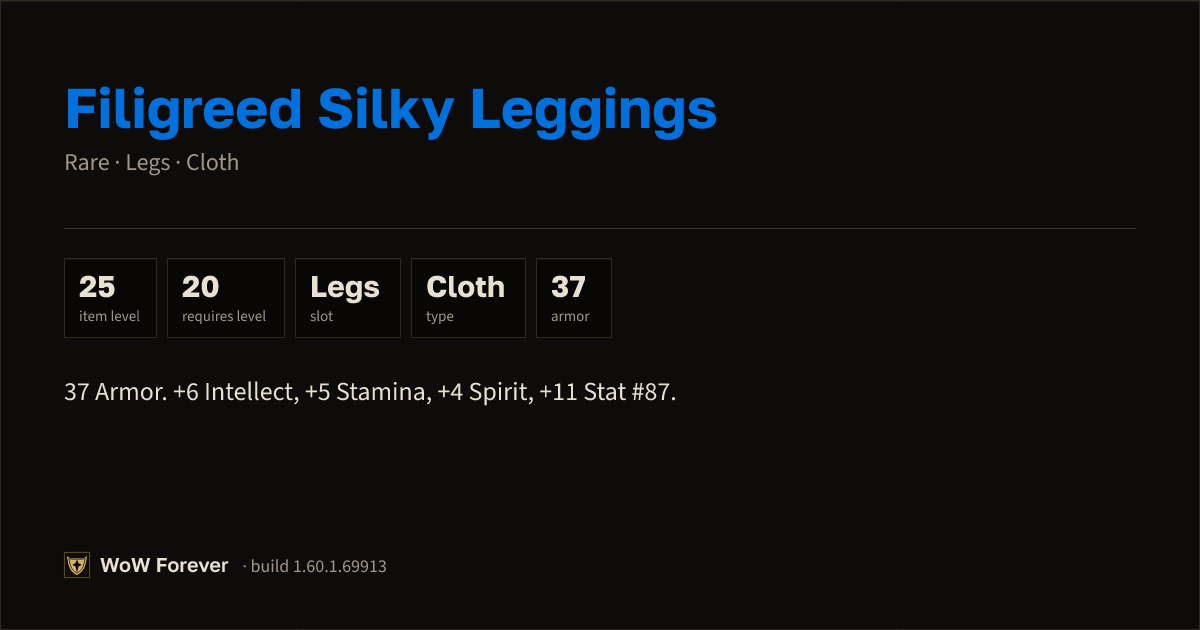 The preview card for Filigreed Silky Leggings - Rare Cloth Legs