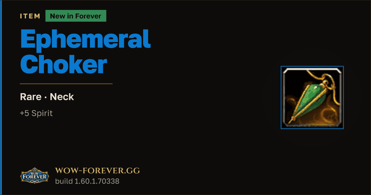 The preview card for Ephemeral Choker