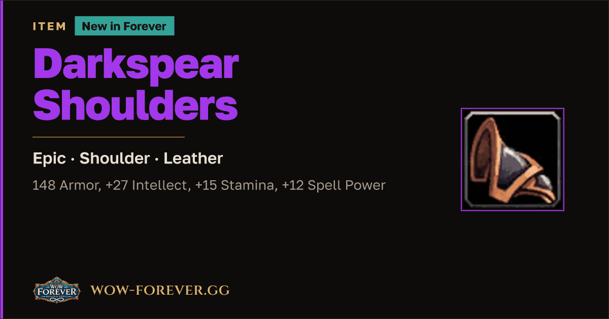 The preview card for Darkspear Shoulders