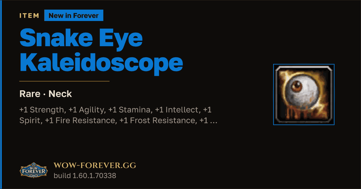 The preview card for Snake Eye Kaleidoscope