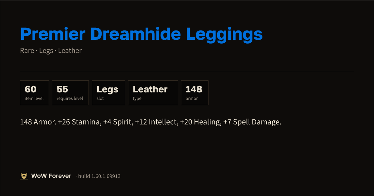 The preview card for Premier Dreamhide Leggings - Rare Leather Legs