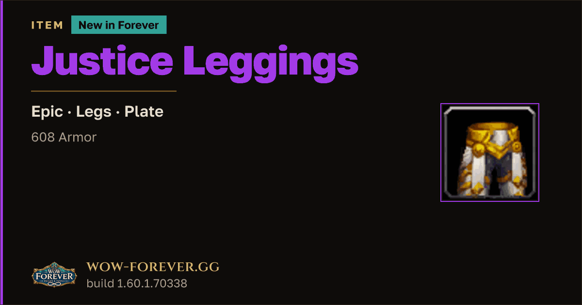 The preview card for Justice Leggings