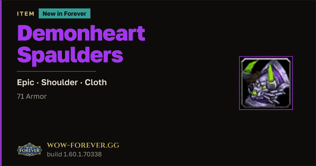 The preview card for Demonheart Spaulders