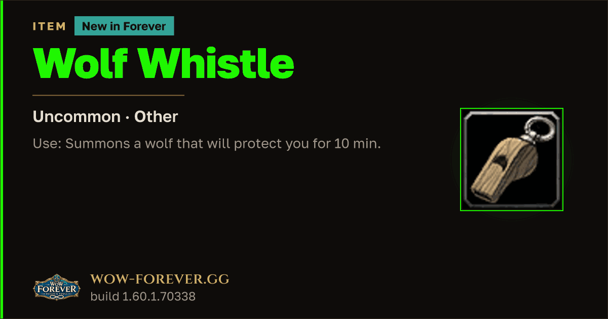 The preview card for Wolf Whistle