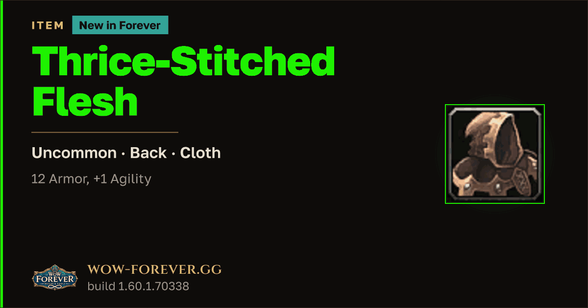 The preview card for Thrice-Stitched Flesh