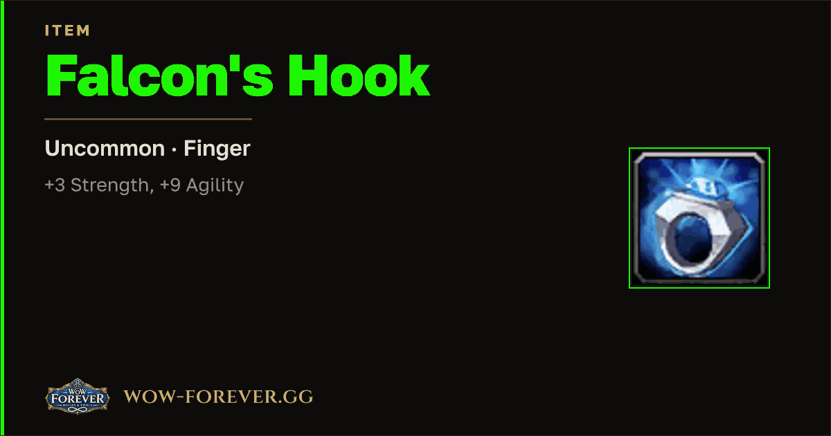 The preview card for Falcon's Hook