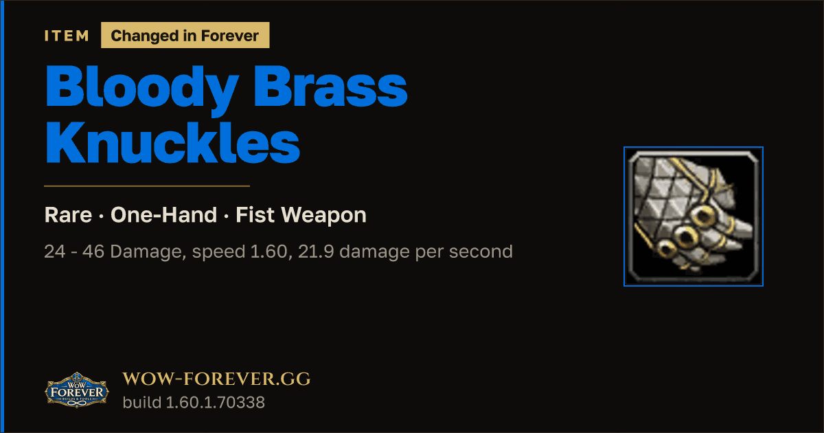 The preview card for Bloody Brass Knuckles