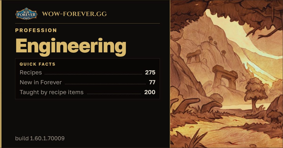 The preview card for Engineering