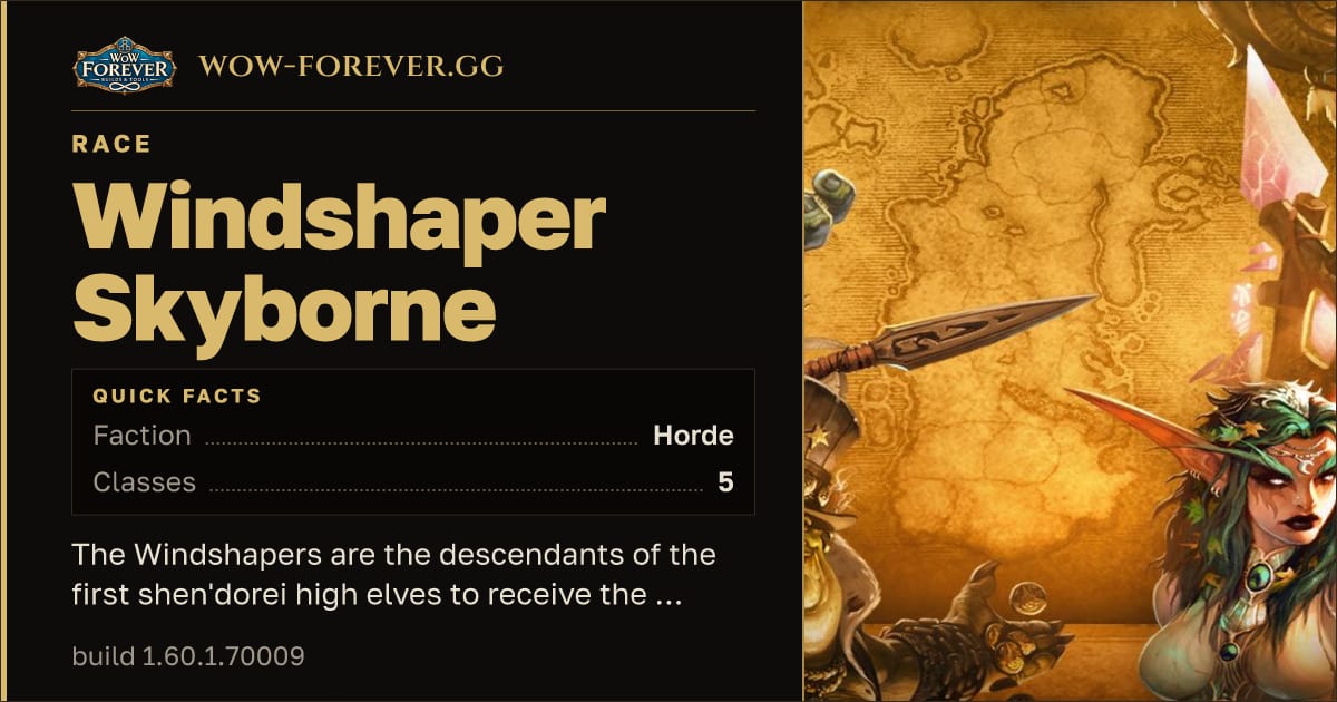 The preview card for Windshaper Skyborne