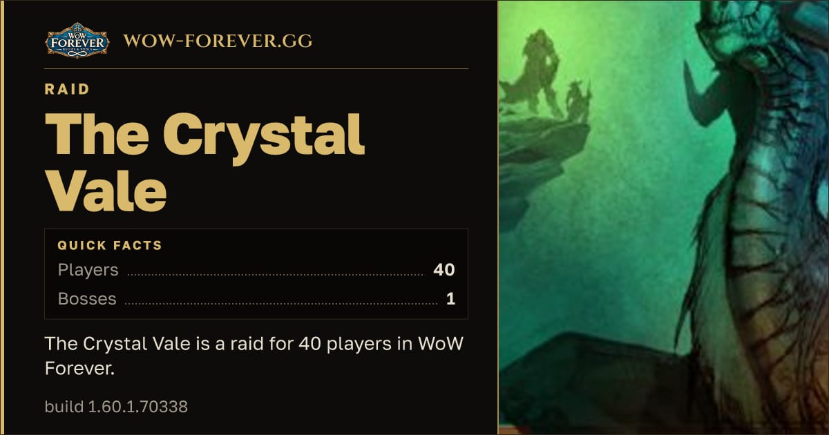 The preview card for Prince Thunderaan drops - The Crystal Vale loot table