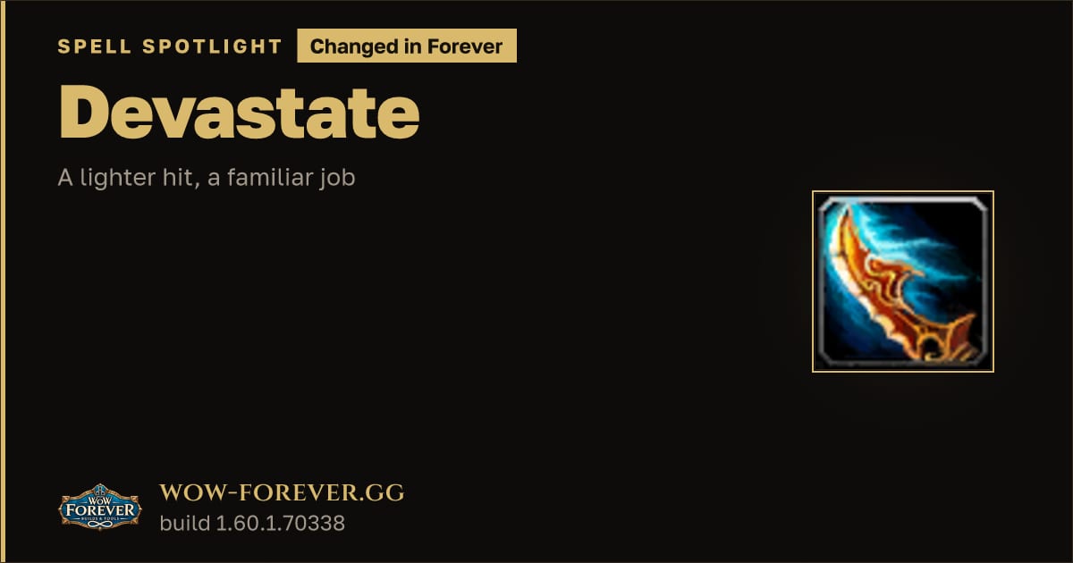The preview card for Devastate: Classic vs Forever Changes