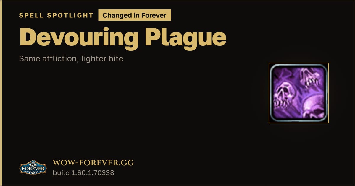 The preview card for Devouring Plague: Classic vs Forever Changes