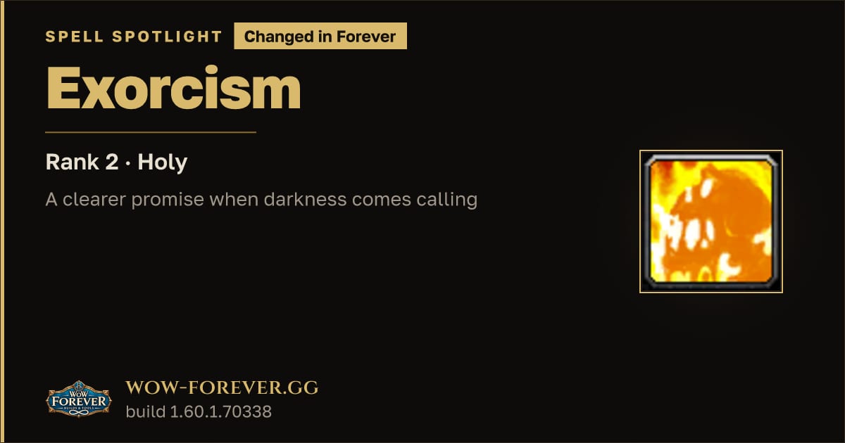 The preview card for Exorcism: Classic vs Forever Changes