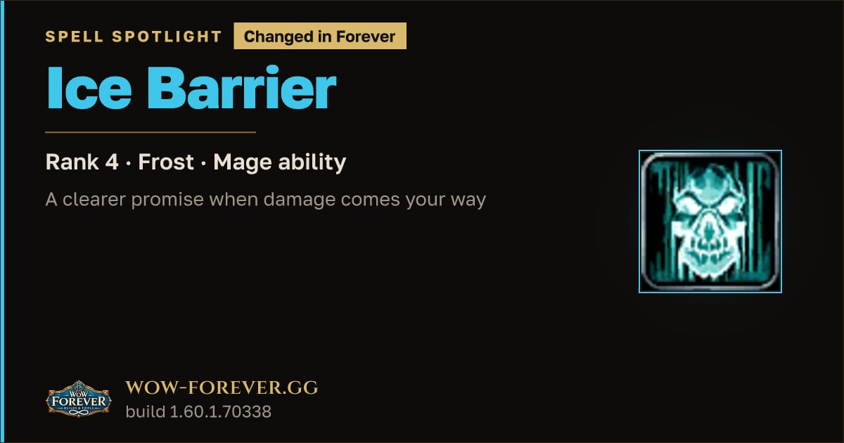 The preview card for Ice Barrier: Classic vs Forever Changes