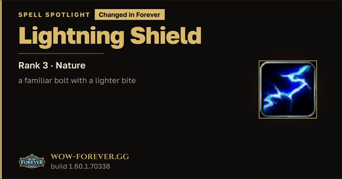 The preview card for Lightning Shield: Classic vs Forever Changes