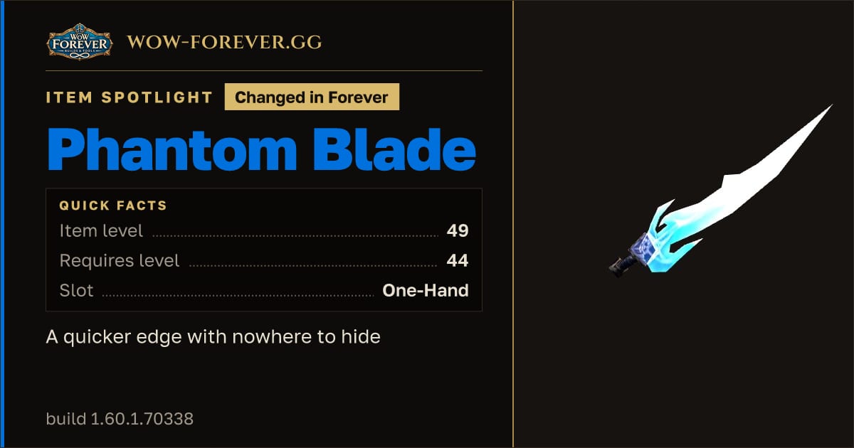 The preview card for Phantom Blade: Classic vs Forever Changes