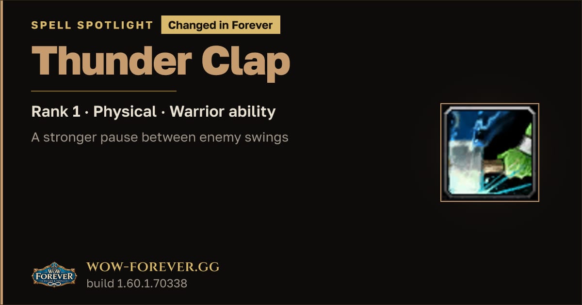 The preview card for Thunder Clap: Classic vs Forever Changes
